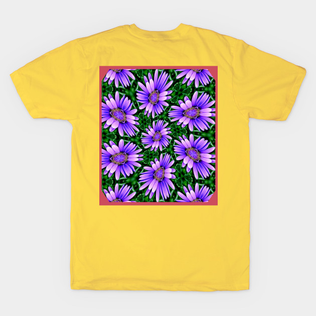 Cute Purple Aster Pattern by PatternFlower